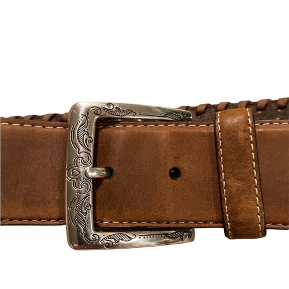 Brighton Vintage Braided Leather Belt - Picture 5 of 12